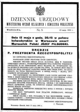 Dziennik Urzędzowy - 13.05.1935